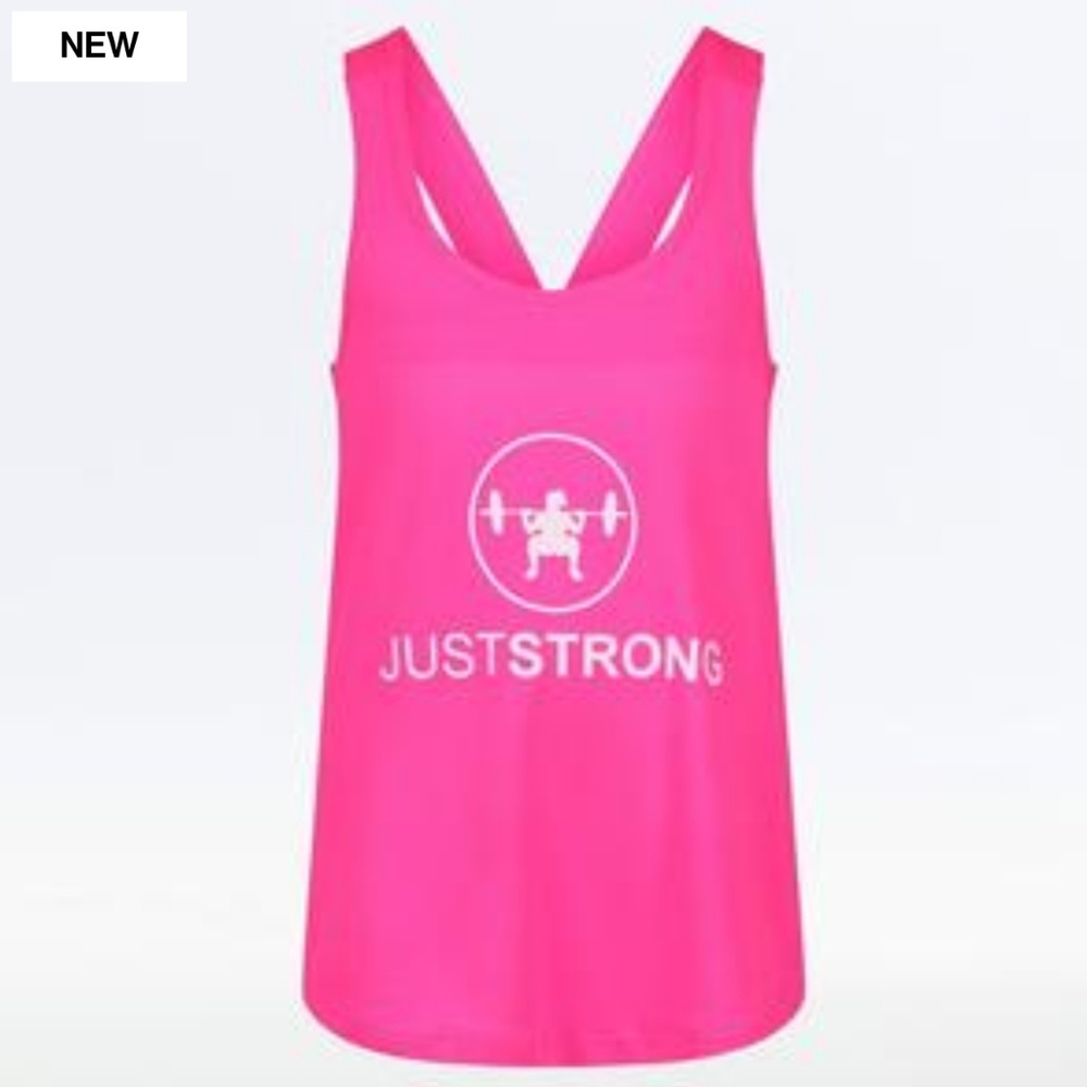 🆕Just Strong Performance Tank, Pink, NWOT